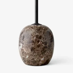 &Tradition LN9 Lato Bord Warm Black/Valnød Ø50 cm^ Borde