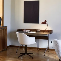 &Tradition Pavilion AV17 Iron Linoleum Walnut Chrome Base^ Kontor