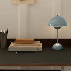 &Tradition Pavilion AV17 Iron Linoleum Walnut Chrome Base^ Kontor