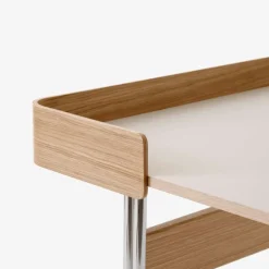 &Tradition Pavilion AV17 Mushroom Linoleum Oak Chrome Base^ Kontor