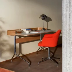 &Tradition Pavilion AV17 Mushroom Linoleum Oak Chrome Base^ Kontor