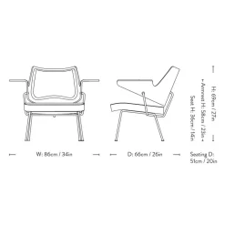 &Tradition RFH Lounge Chair RD8 Hallingdal 103^ Stue|Stole