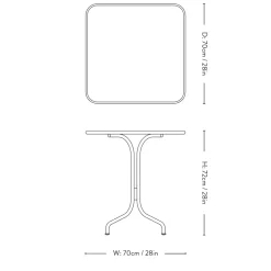 &Tradition Thorvald SC97 Cafébord Bronze Green^ Havemøbler