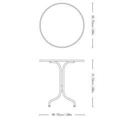 &Tradition Thorvald SC96 Cafébord Ivory^ Havemøbler