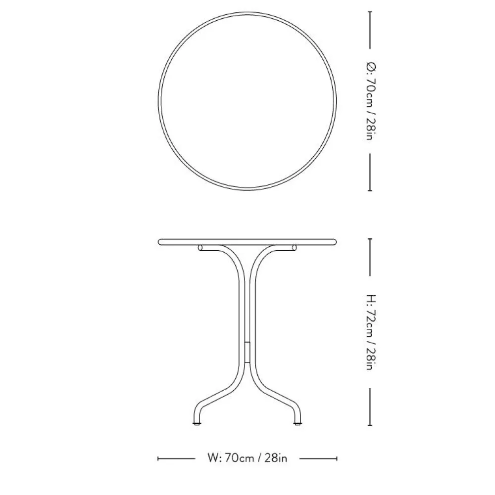 &Tradition Thorvald SC96 Cafébord Ivory^ Havemøbler