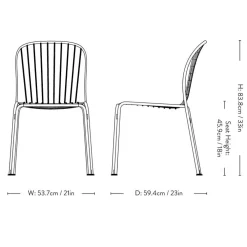 &Tradition Thorvald SC94 Havestol Warm Black^ Stole|Havemøbler