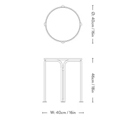 &Tradition Thorvald SC102 Sidebord Warm Black^ Havemøbler