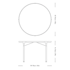&Tradition Thorvald SC98 Spisebord Ivory^ Havemøbler