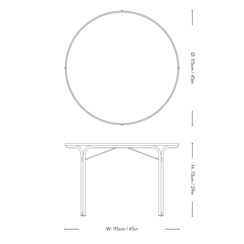&Tradition Thorvald SC98 Spisebord Bronze Green^ Havemøbler