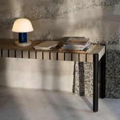 &Tradition TK4 Betty Bench Black Oak Natural Webbing^ Stue|Entré