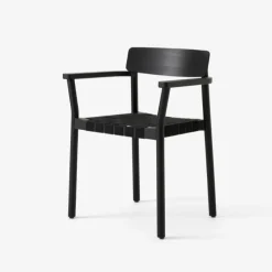 &Tradition TK9 Betty Chair Black Oak Black Webbing^ Stue|Stole
