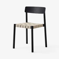 &Tradition TK1 Betty Chair Black Oak Natural Webbing^ Stue|Stole