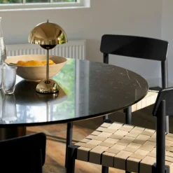 &Tradition TK1 Betty Chair Black Oak Natural Webbing^ Stue|Stole