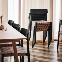 &Tradition TK1 Betty Chair Black Oak Natural Webbing^ Stue|Stole