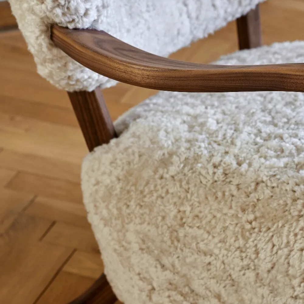 &Tradition Wulff ATD2 & ATD3 Moonlight Sheepskin Oiled Walnut^ Stue|Stole