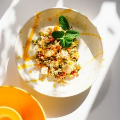 Val Pottery Festive Fusilli Bowl Yellow Blob^ Køkken|Keramik & Porcelæn