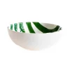 Val Pottery Yummy Yoghurt Bowl Dark Green Stripes^ Køkken|Keramik & Porcelæn