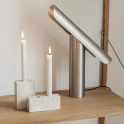 Wabi Sabi Nordic Epode Lysestage (2) Travertin^ Andet Boligtilbehør|Lysestager