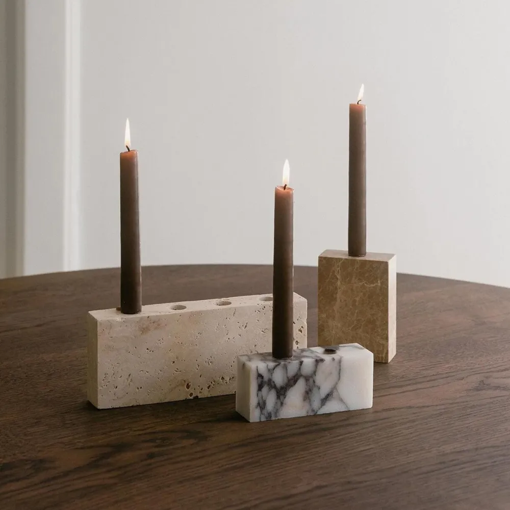 Wabi Sabi Nordic Epode Lysestage (1) Terra^ Andet Boligtilbehør|Lysestager