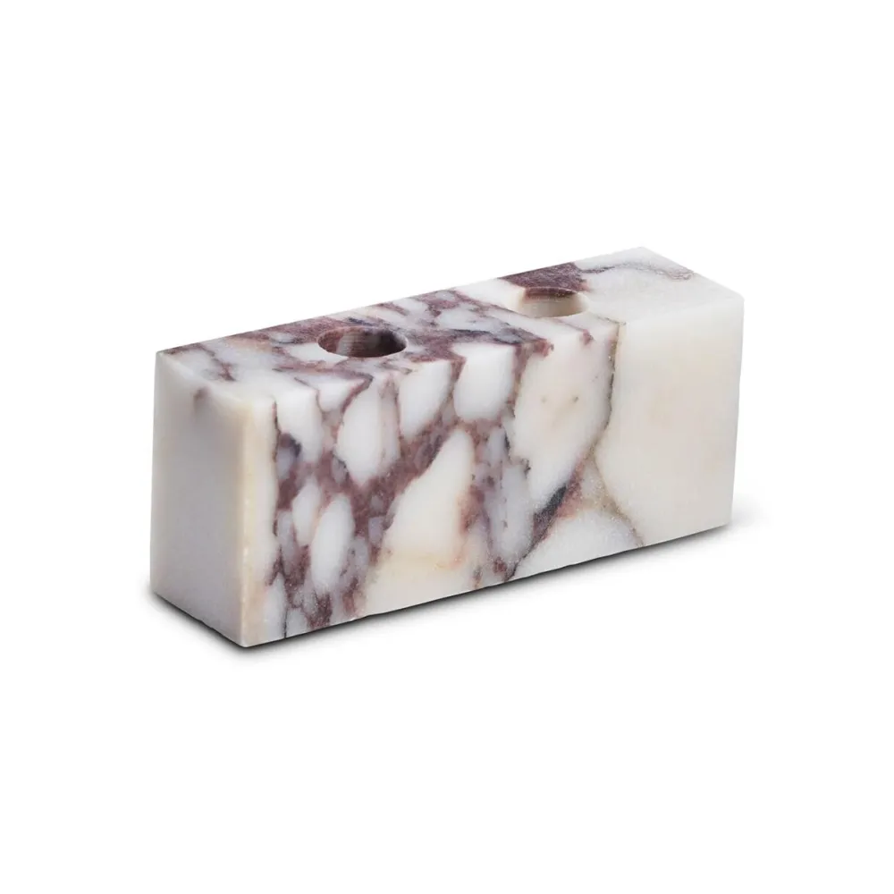 Wabi Sabi Nordic Epode Lysestage (2) Calacatta Violetta^ Andet Boligtilbehør|Lysestager