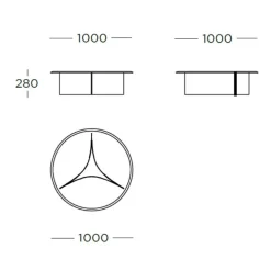 Wendelbo Arc Sofabord Stor Sort^ Borde|Stue