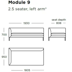 Wendelbo Blade Sofa Sasso col. 10^ Sofaer|Stue