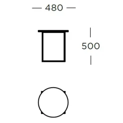 Wendelbo Circle Sidebord Sort^ Stue