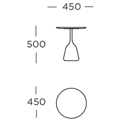 Wendelbo Coin High Sidebord Sort Eg^ Stue