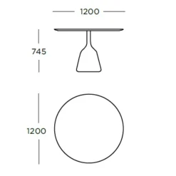 Wendelbo Coin Spisebord Ø120 Brunbejdset Eg^ Borde|Stue