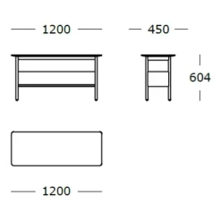 Wendelbo Collect Konsolbord^ Borde|Stue