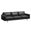 Wendelbo Edge V1 3-Pers. Sofa Sort Faith Læder^ Sofaer|Stue