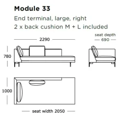 Wendelbo Edge V2 Sofa Højrevendt Soft 02^ Sofaer|Stue