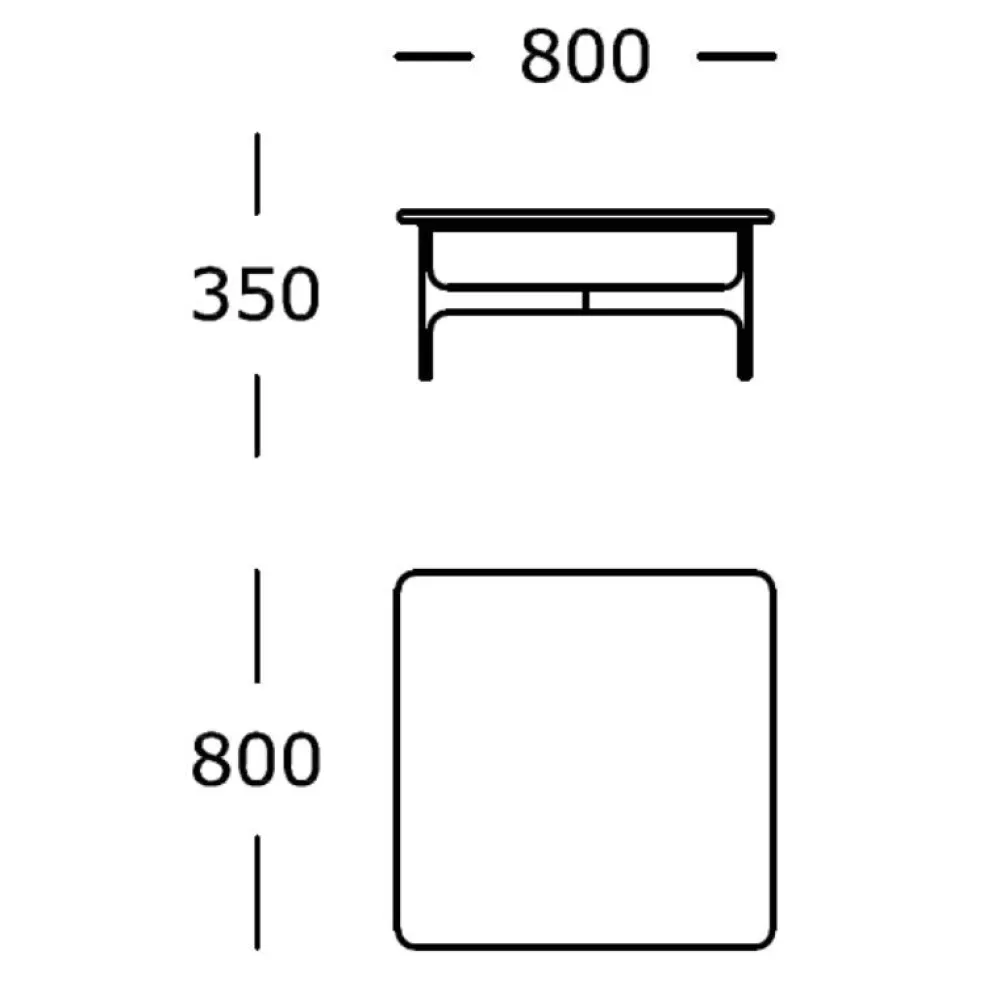 Wendelbo Floema Square Sofabord Grå^ Borde|Stue