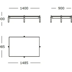 Wendelbo Notch Rectangular Large Sofabord^ Borde|Stue