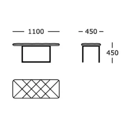 Wendelbo Tip Toe Bænk Medium Sort^ Stue