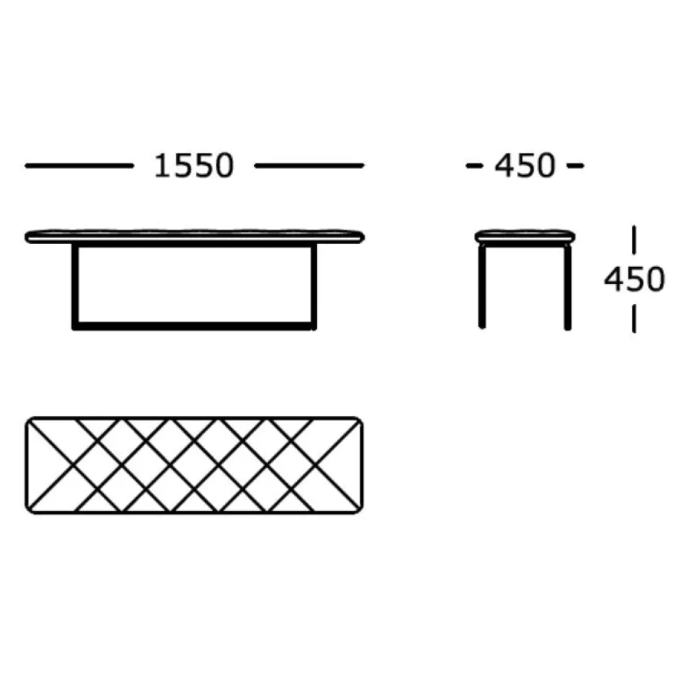 Wendelbo Tip Toe Bænk Stor Cognac^ Stue